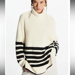 COS Striped Rollneck Jumper - Knit Sweater